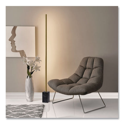 Adesso Bartlett Fabric Accent Chair, 40" x 33" x 33", Light Gray Seat, Light Gray Back, Silver Base (ADEGR200403)