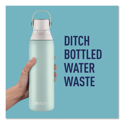 Brita® Stainless Steel Filtered Water Bottle, 20 oz, Glacier (CLO36448)