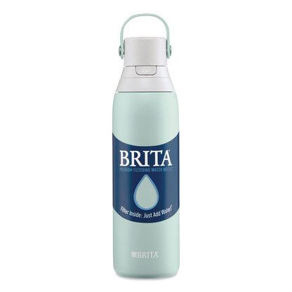 Brita® Stainless Steel Filtered Water Bottle, 20 oz, Glacier (CLO36448)