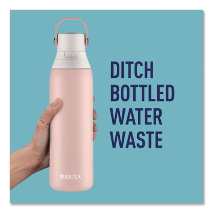 Brita® Stainless Steel Filtered Water Bottle, 20 oz, Rose (CLO36452)