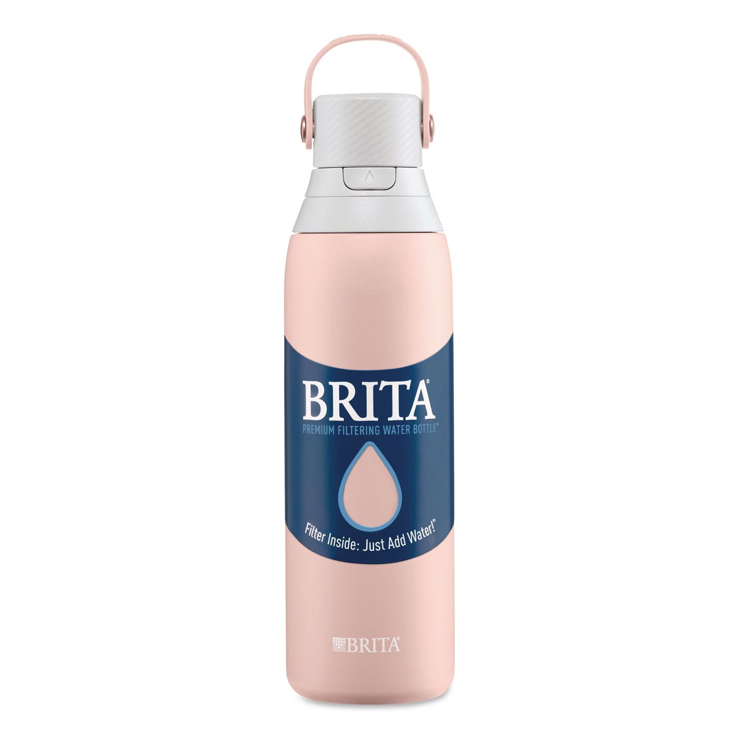 Brita® Stainless Steel Filtered Water Bottle, 20 oz, Rose (CLO36452)