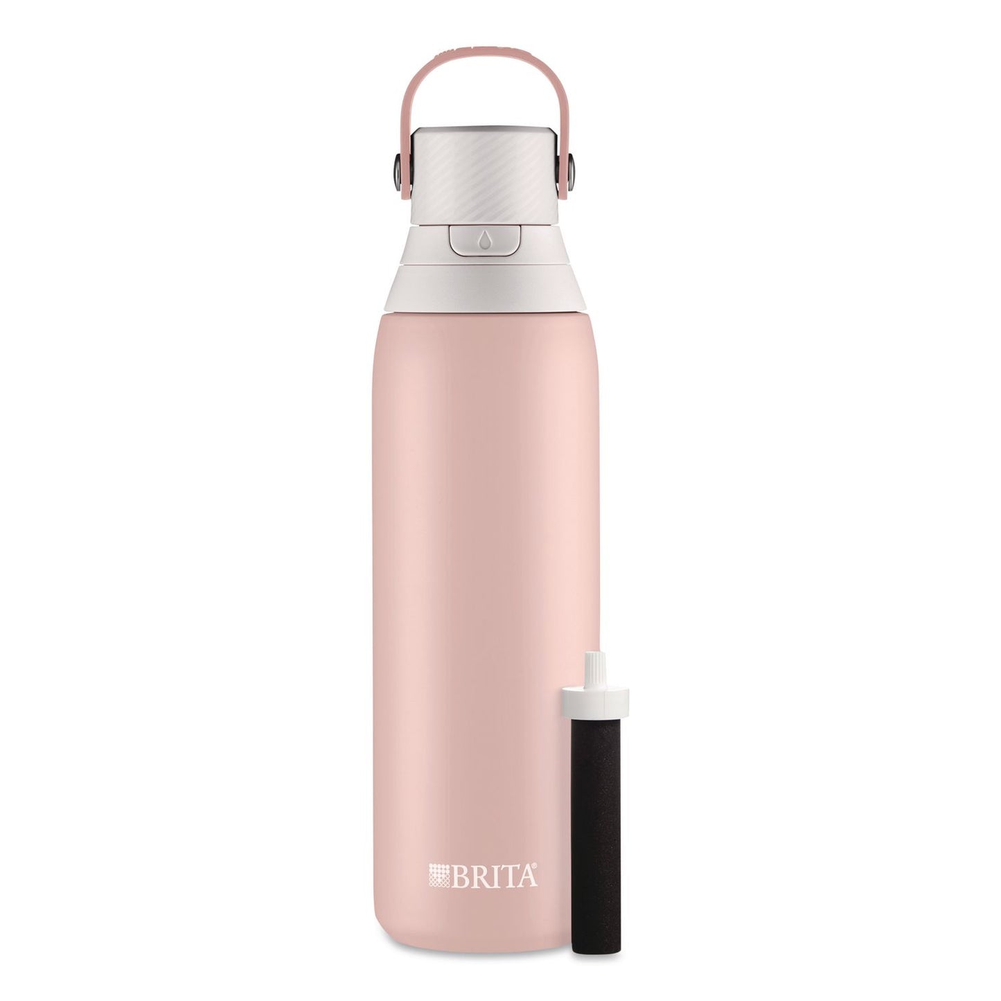 Brita® Stainless Steel Filtered Water Bottle, 20 oz, Rose (CLO36452)