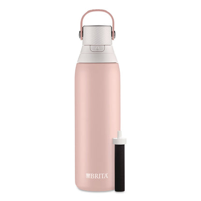 Brita® Stainless Steel Filtered Water Bottle, 20 oz, Rose (CLO36452)