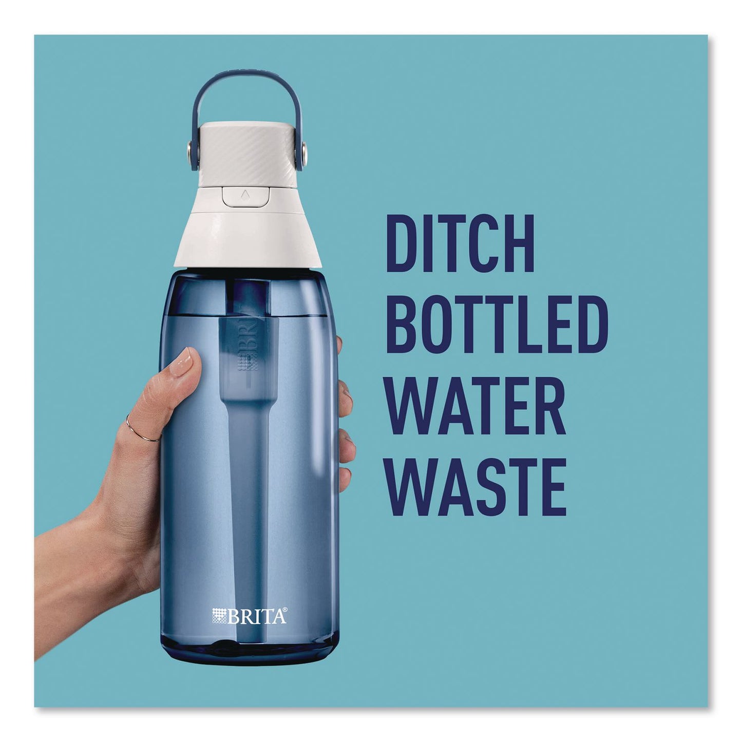 Brita® Plastic Filtered Water Bottle, 36 oz, Night Sky (CLO36465)