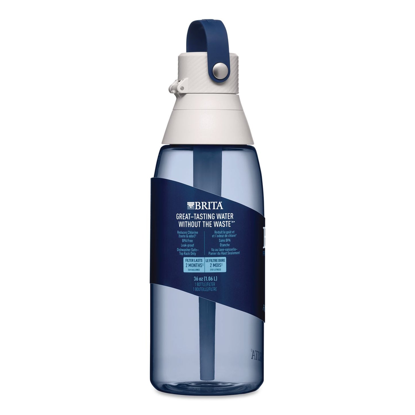 Brita® Plastic Filtered Water Bottle, 36 oz, Night Sky (CLO36465)
