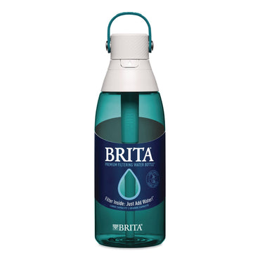 Brita® Plastic Filtered Water Bottle, 36 oz, Sea Glass (CLO36524)