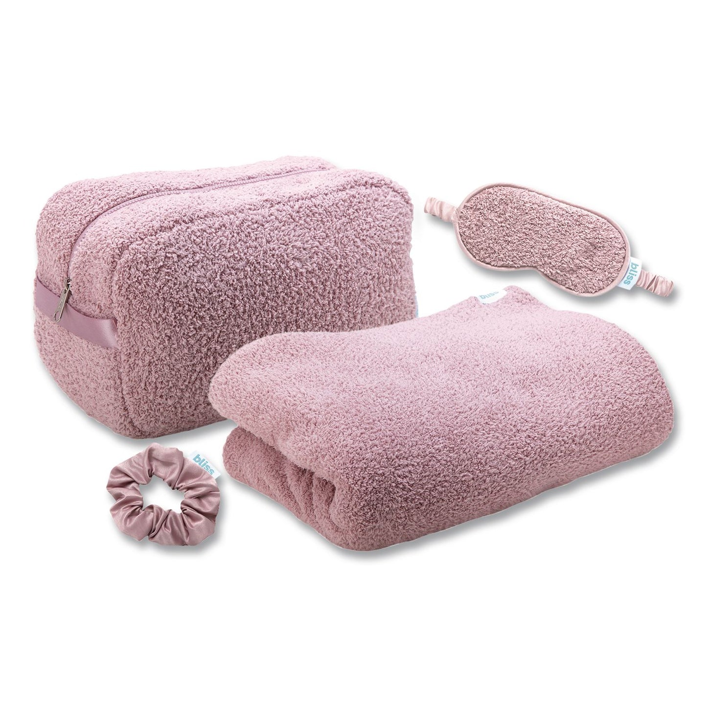 Bliss Travel Blanket Set, Mauve (ILBSCPB0003)