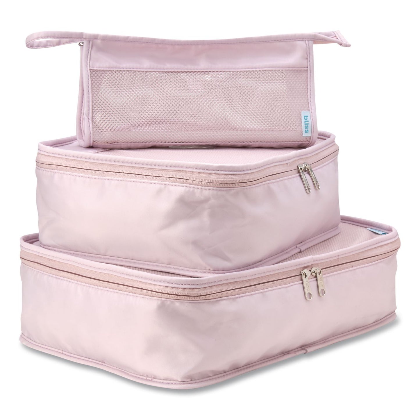 Bliss Four-Piece Packing Cube Set, Assorted Sizes, Pink (ILBSOAP0002)