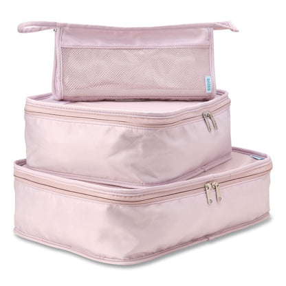 Bliss Four-Piece Packing Cube Set, Assorted Sizes, Pink (ILBSOAP0002)