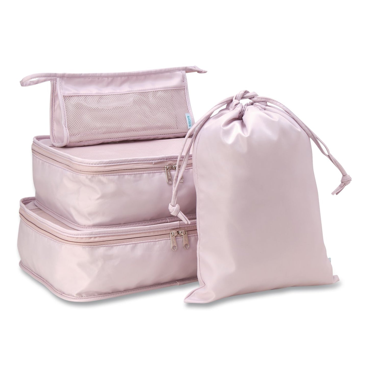 Bliss Four-Piece Packing Cube Set, Assorted Sizes, Pink (ILBSOAP0002)