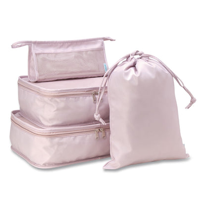 Bliss Four-Piece Packing Cube Set, Assorted Sizes, Pink (ILBSOAP0002)
