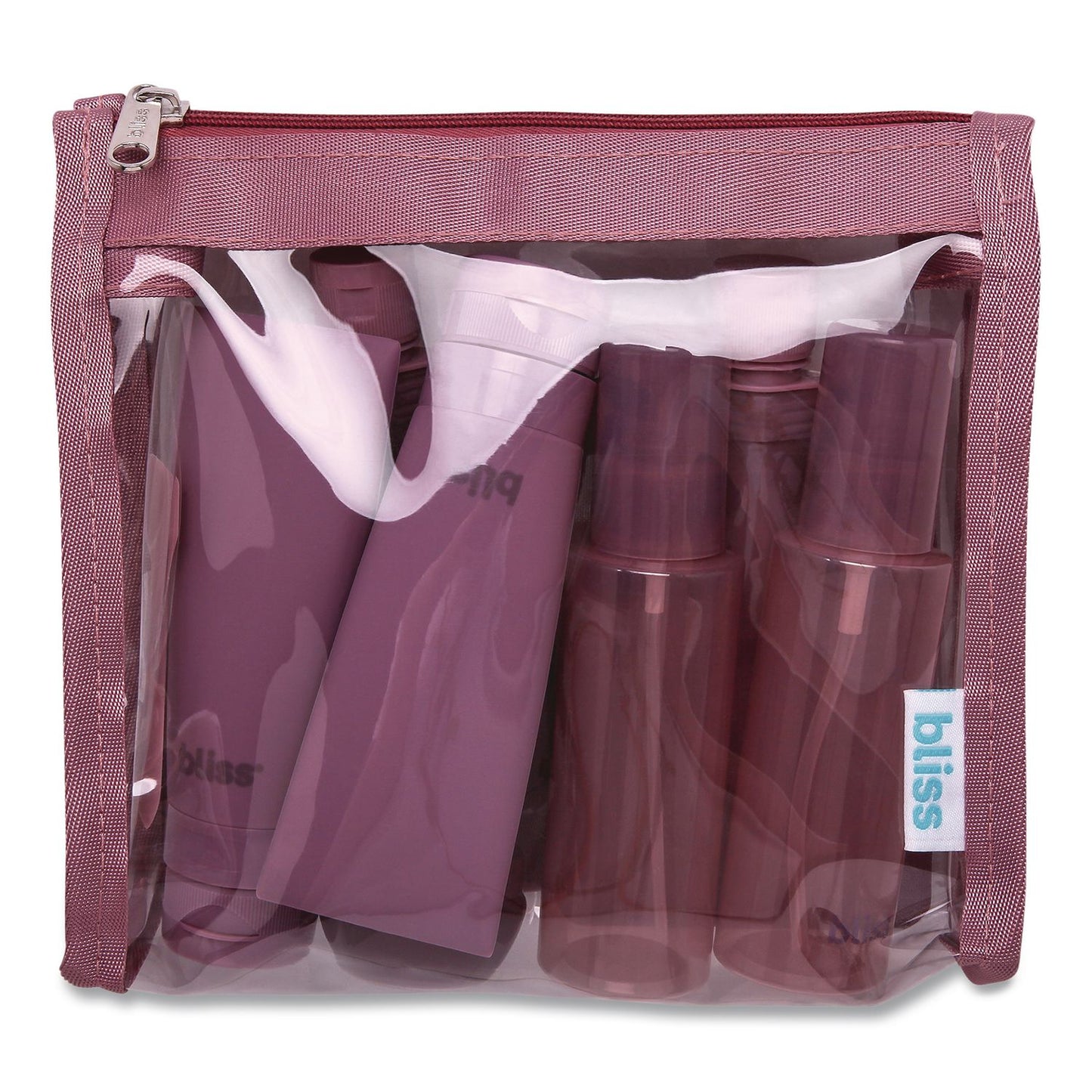 Bliss Travel Toiletry Bottle Set, Maroon (ILBSOBB0007)