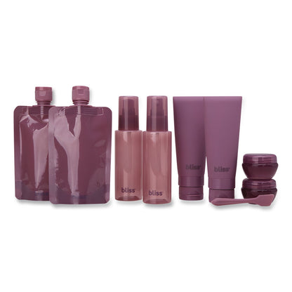 Bliss Travel Toiletry Bottle Set, Maroon (ILBSOBB0007)