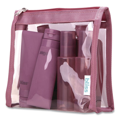 Bliss Travel Toiletry Bottle Set, Maroon (ILBSOBB0007)