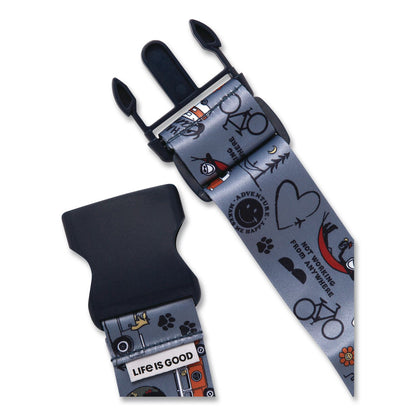Life Is Good® Polyester Luggage Strap, 75", Multicolor (LGDL0AS0002)