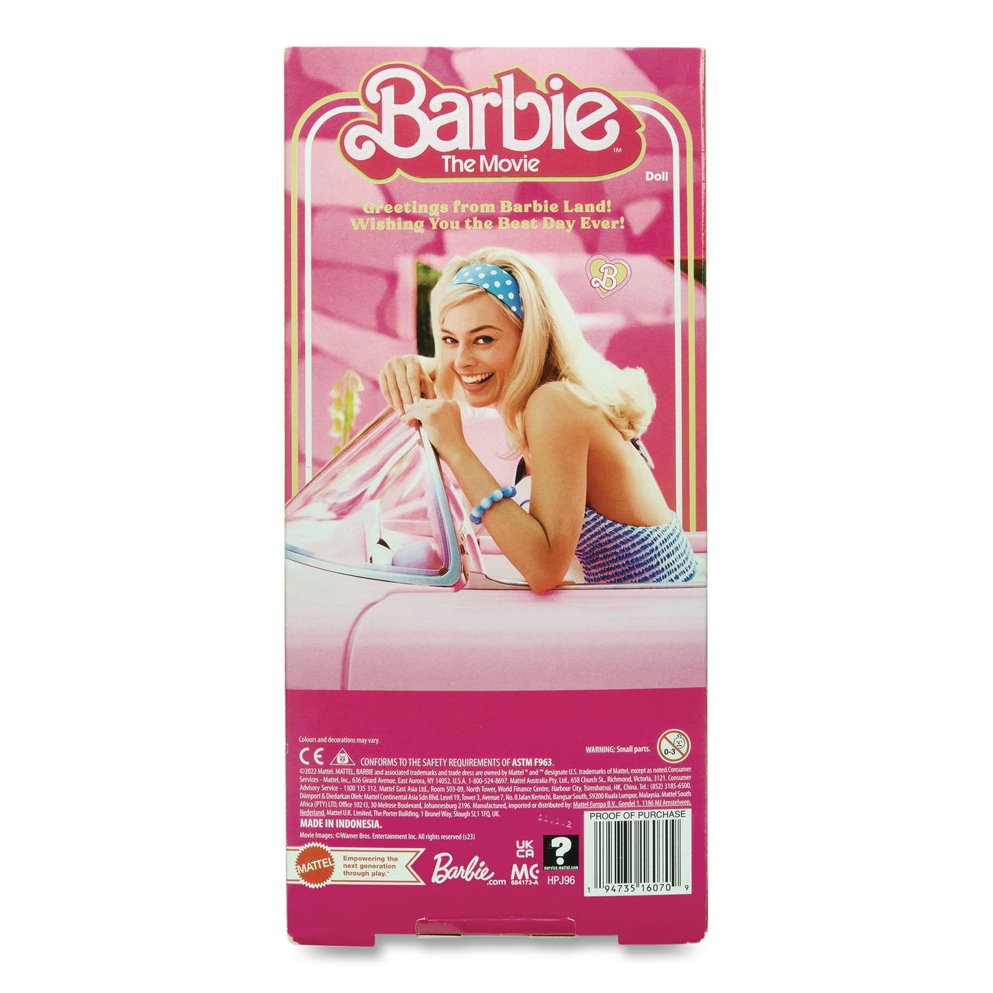 Barbie® The Movie Perfect Day Collector Doll, Ages 3 and Up (MTTHPJ96)