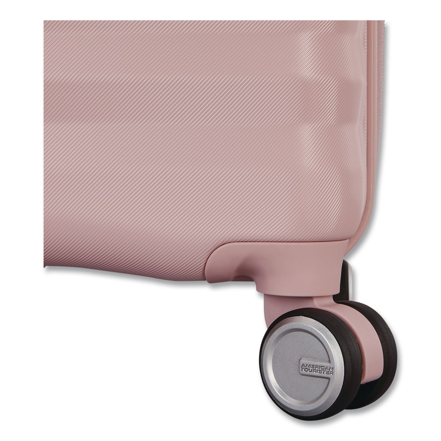 AMERICAN TOURISTER Color Vault Hardside Spinner Suitcase Set, 11 x 11 x 24, Pink Blush (SML153951E050)