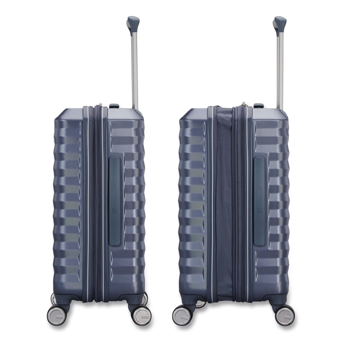 AMERICAN TOURISTER Color Vault Hardside Spinner Suitcase Set, 11 x 11 x 24, Slate Blue (SML153951E264)