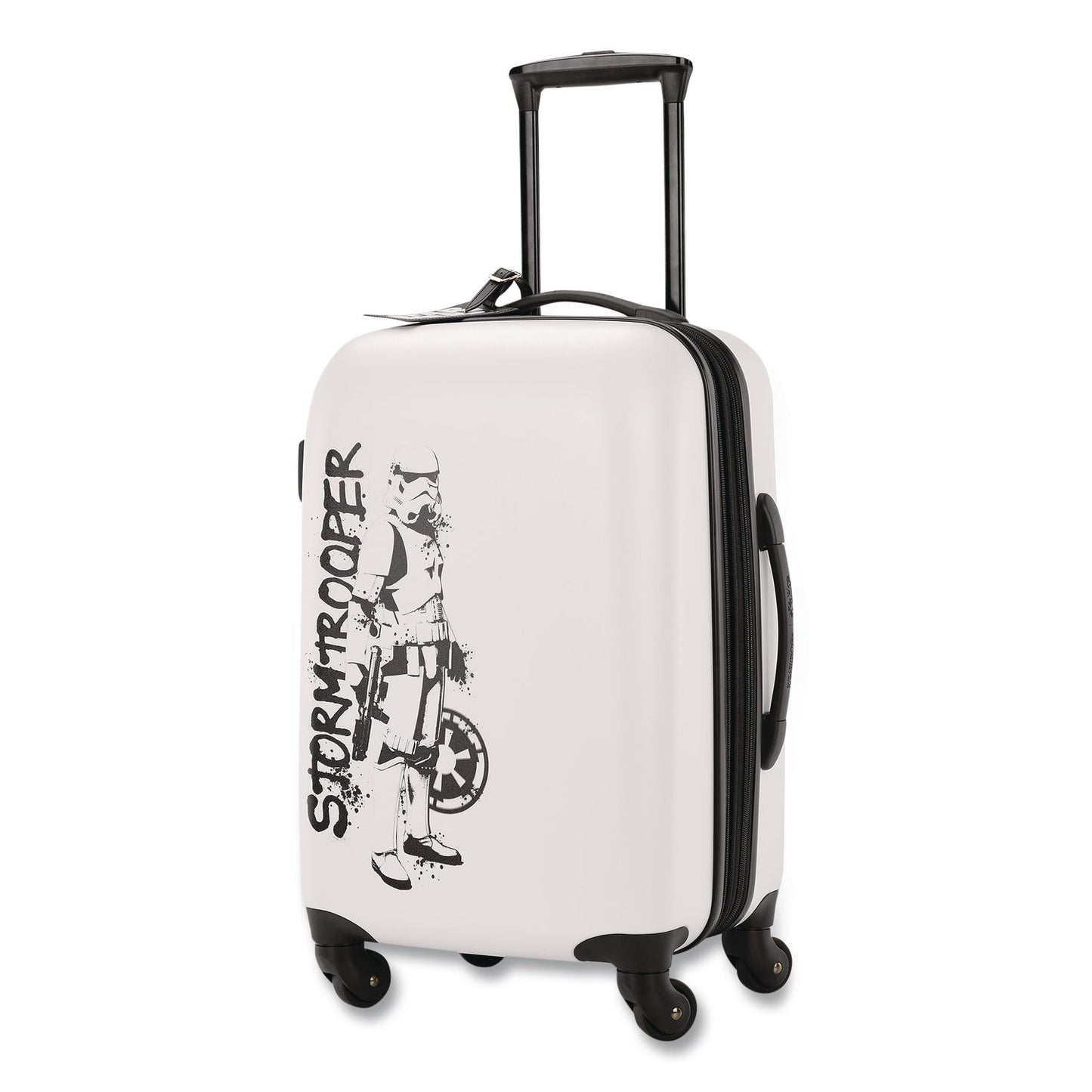 AMERICAN TOURISTER Star Wars Storm Trooper Hardside Spinner Suitcase, 9.5 x 14 x 22.5 (SML1458374608)