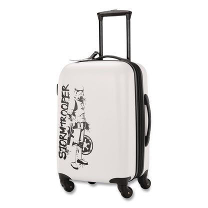 AMERICAN TOURISTER Star Wars Storm Trooper Hardside Spinner Suitcase, 9.5 x 14 x 22.5 (SML1458374608)