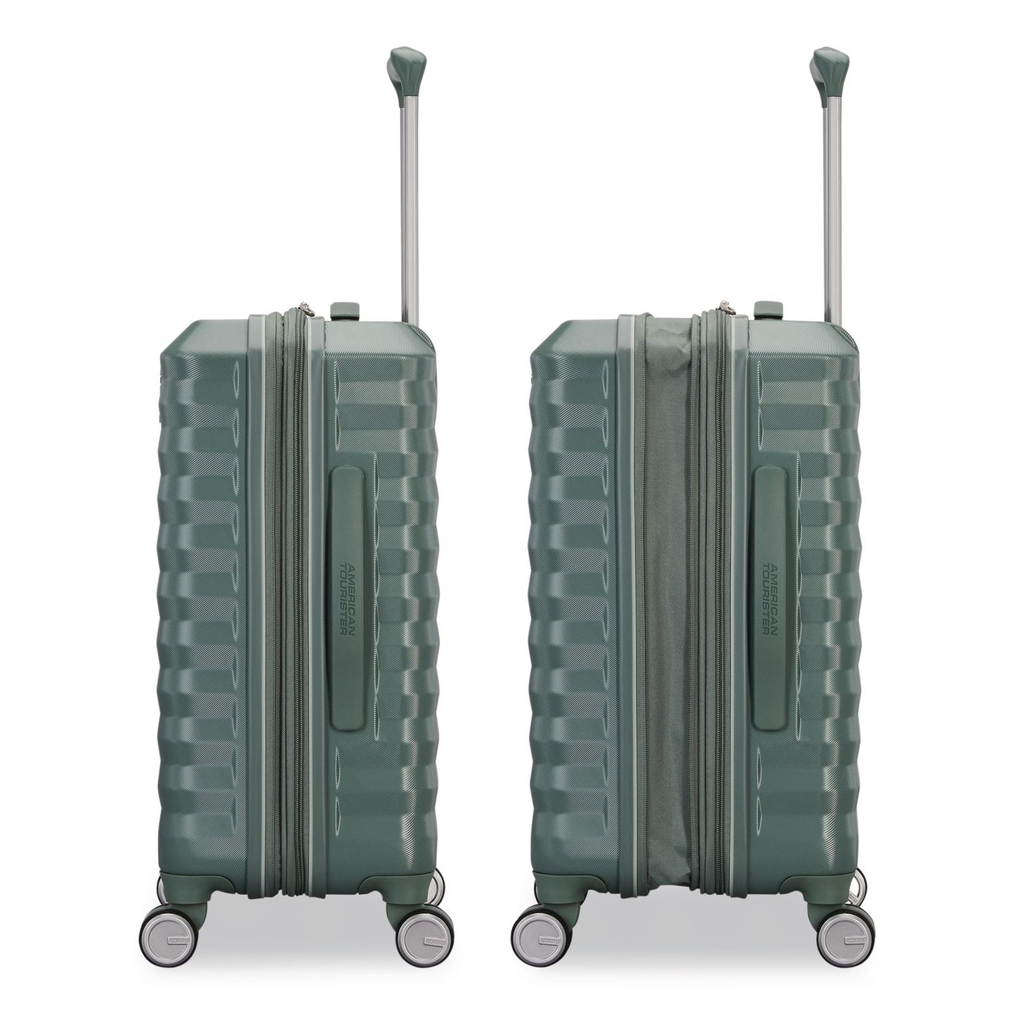 AMERICAN TOURISTER Color Vault Hardside Spinner Suitcase Set, 11 x 11 x 24, Jade Green (SML1539511457)