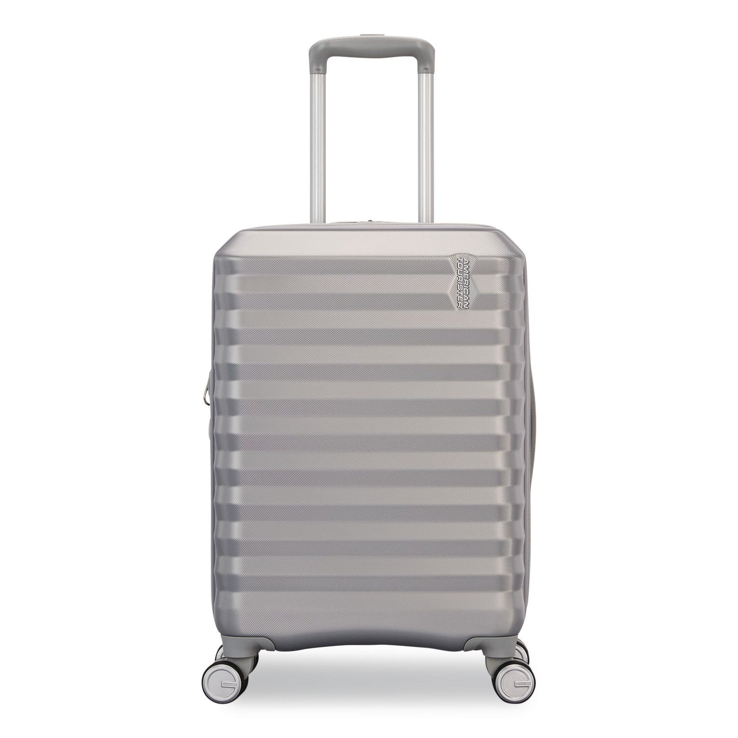 AMERICAN TOURISTER Color Vault Hardside Spinner Suitcase Set, 11 x 11 x 24, Silver (SML1539511776)