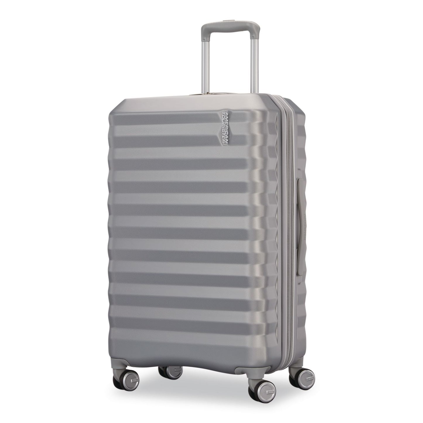 AMERICAN TOURISTER Color Vault Hardside Spinner Suitcase Set, 11 x 11 x 24, Silver (SML1539511776)