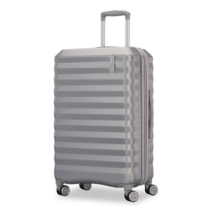 AMERICAN TOURISTER Color Vault Hardside Spinner Suitcase Set, 11 x 11 x 24, Silver (SML1539511776)