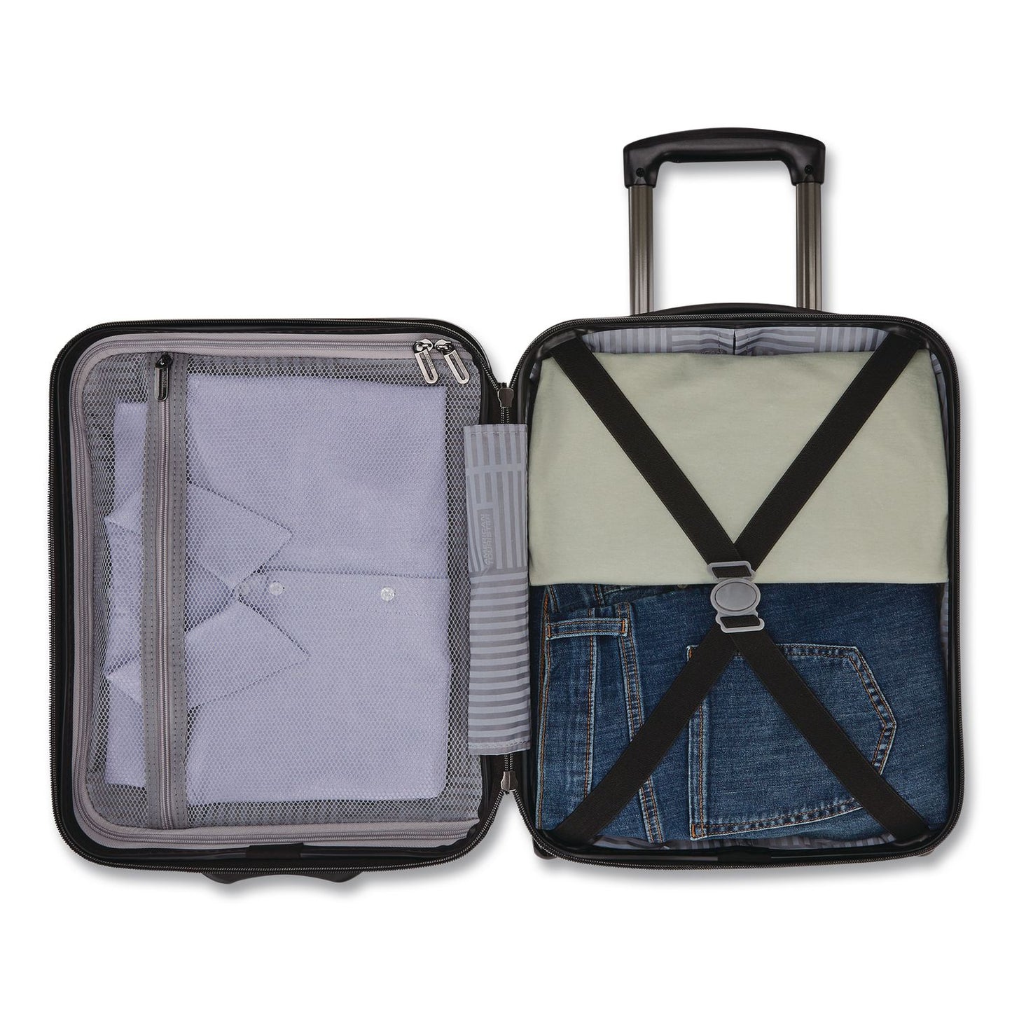 AMERICAN TOURISTER My AT Underseater Hardside Carry-On Spinner Suitcase, 8 x 13 x 18, Black (SML1548501041)