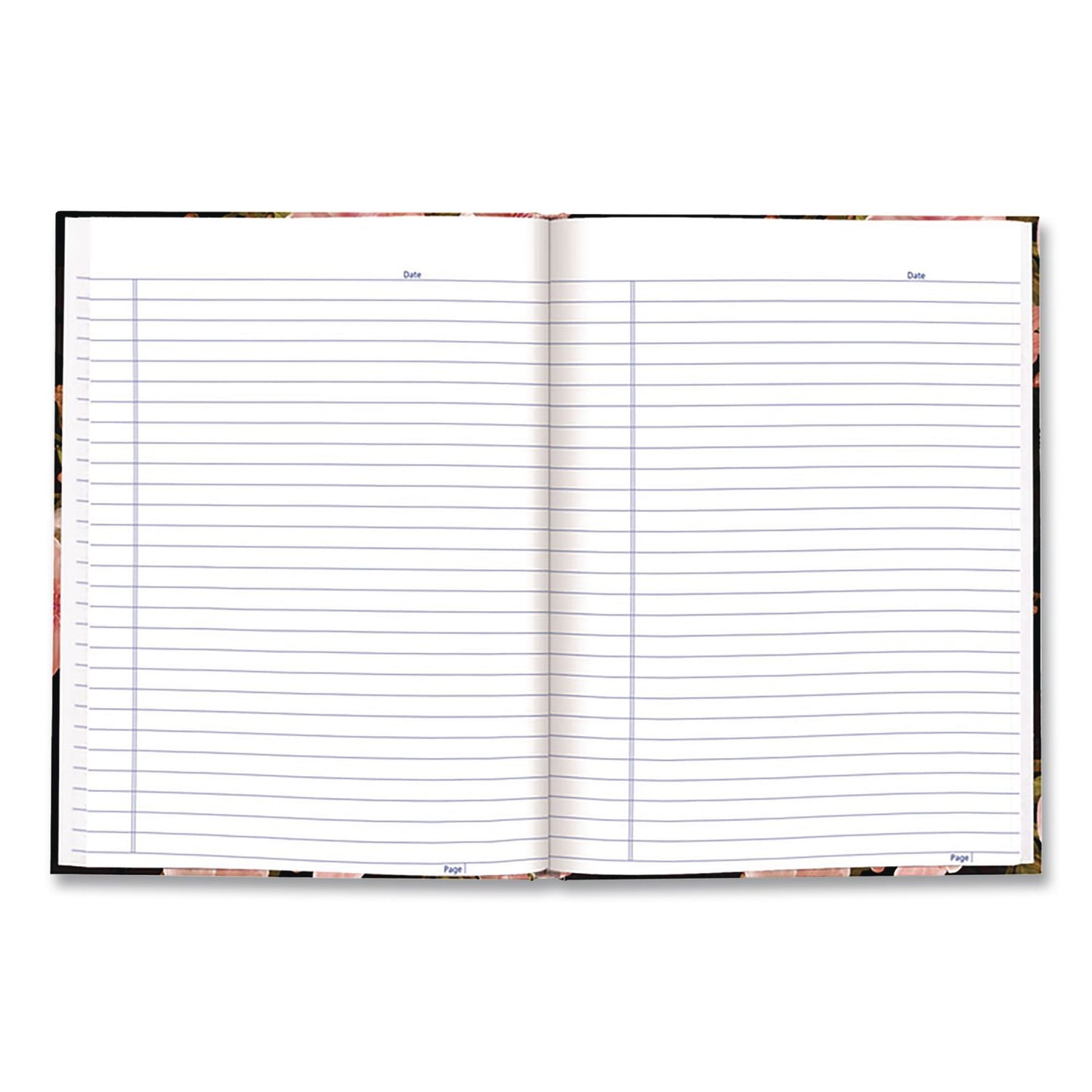 Blueline® Fashion Hard Cover Notebook, 1-Subject, Medium/College Rule, Cherry Tree Lane Cover, (96) 9.25 x 7.25 Sheets (REDA901)