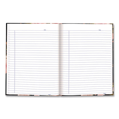 Blueline® Fashion Hard Cover Notebook, 1-Subject, Medium/College Rule, Cherry Tree Lane Cover, (96) 9.25 x 7.25 Sheets (REDA901)