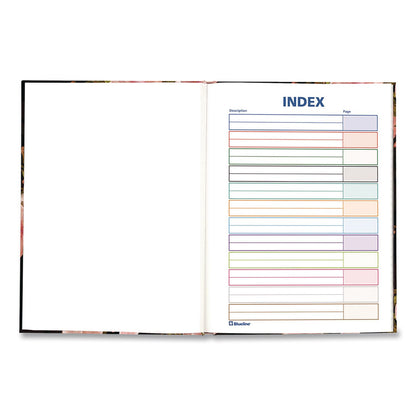 Blueline® Fashion Hard Cover Notebook, 1-Subject, Medium/College Rule, Cherry Tree Lane Cover, (96) 9.25 x 7.25 Sheets (REDA901)