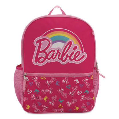 Accessory Innovations Barbie 5-Piece Backpack Set, 12 x 5 x 16, Pink (AEIB25BA64000RS)