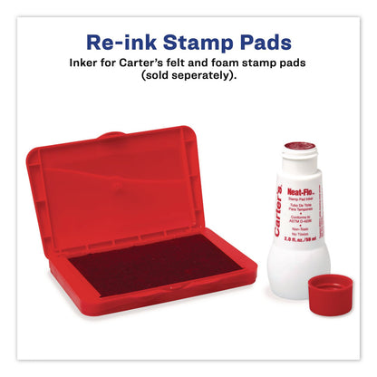 Carter's® Neat-Flo Stamp Pad Inker, 2 oz Bottle, Red, 36/Carton (AVE21447CT)