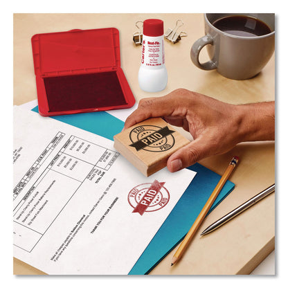 Carter's® Neat-Flo Stamp Pad Inker, 2 oz Bottle, Red, 36/Carton (AVE21447CT)