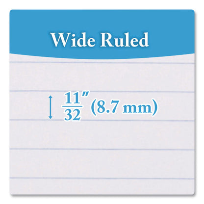 BAZIC® Products Composition Books, 1 Subject, Wide/Legal Rule, Black Marble Cover, (100) 9.75 x 7.5 Sheets (BAZ508)