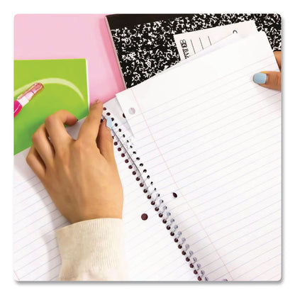 BAZIC® Products Spiral Notebooks, 1-Subject, Wide Rule, Assorted Color Covers, (70) 10.5 x 8 Sheets, 24/Carton (BAZ559)