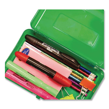 BAZIC® Products Clasp Pencil Case, 8" x 4.75" x 2.5", Randomly Assorted Color (BAZ842)
