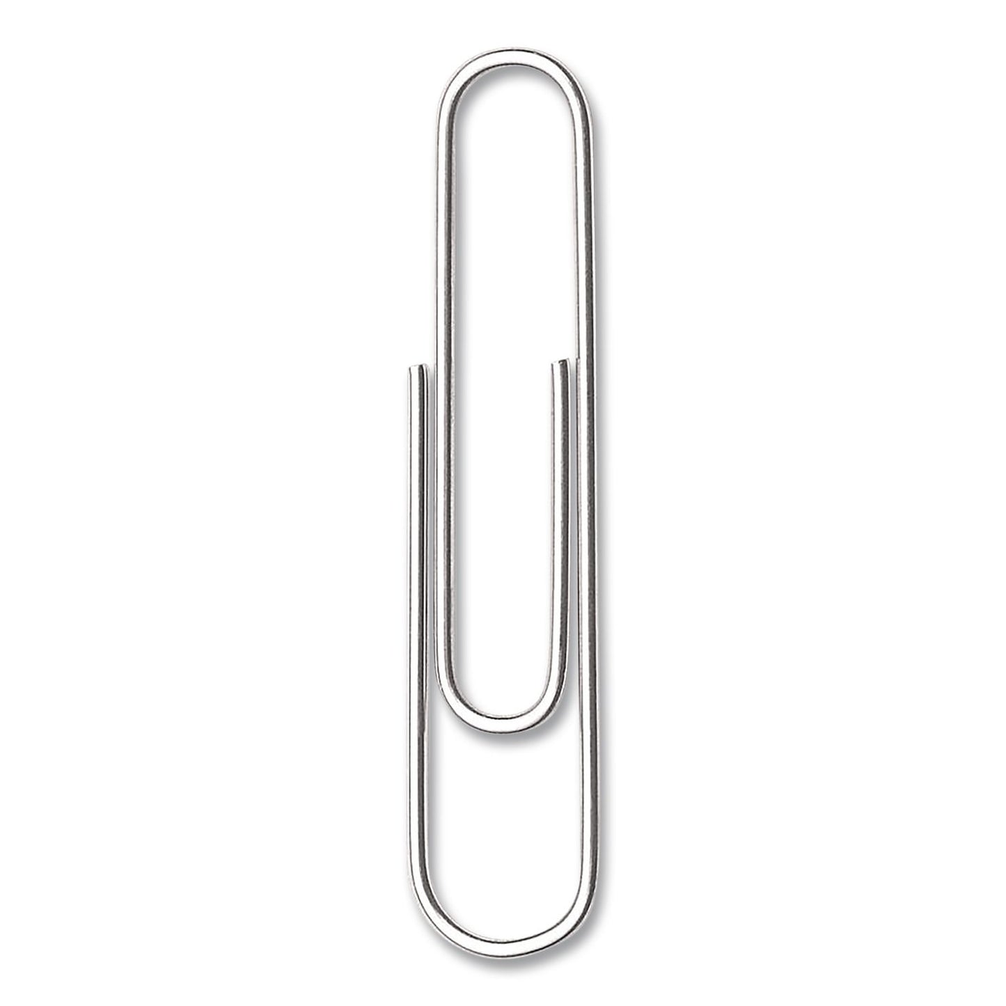 ACCO Paper Clips, #1, Smooth, Silver, 100 Clips/Box (ACC72380BX)