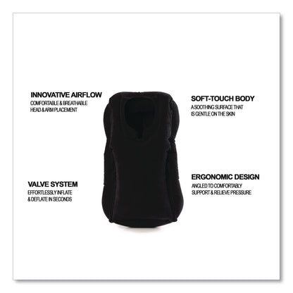 Brookstone® Inflatable Neck Pillow, One Size Fits Most, Black (BKTBCPP0008)