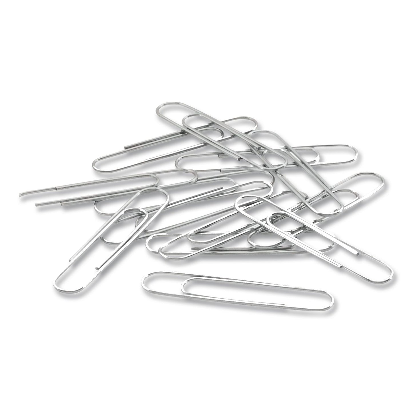 ACCO Paper Clips, Jumbo, Smooth, Silver, 20-Sheet Capacity, 100 Clips/Box (ACC72580BX)