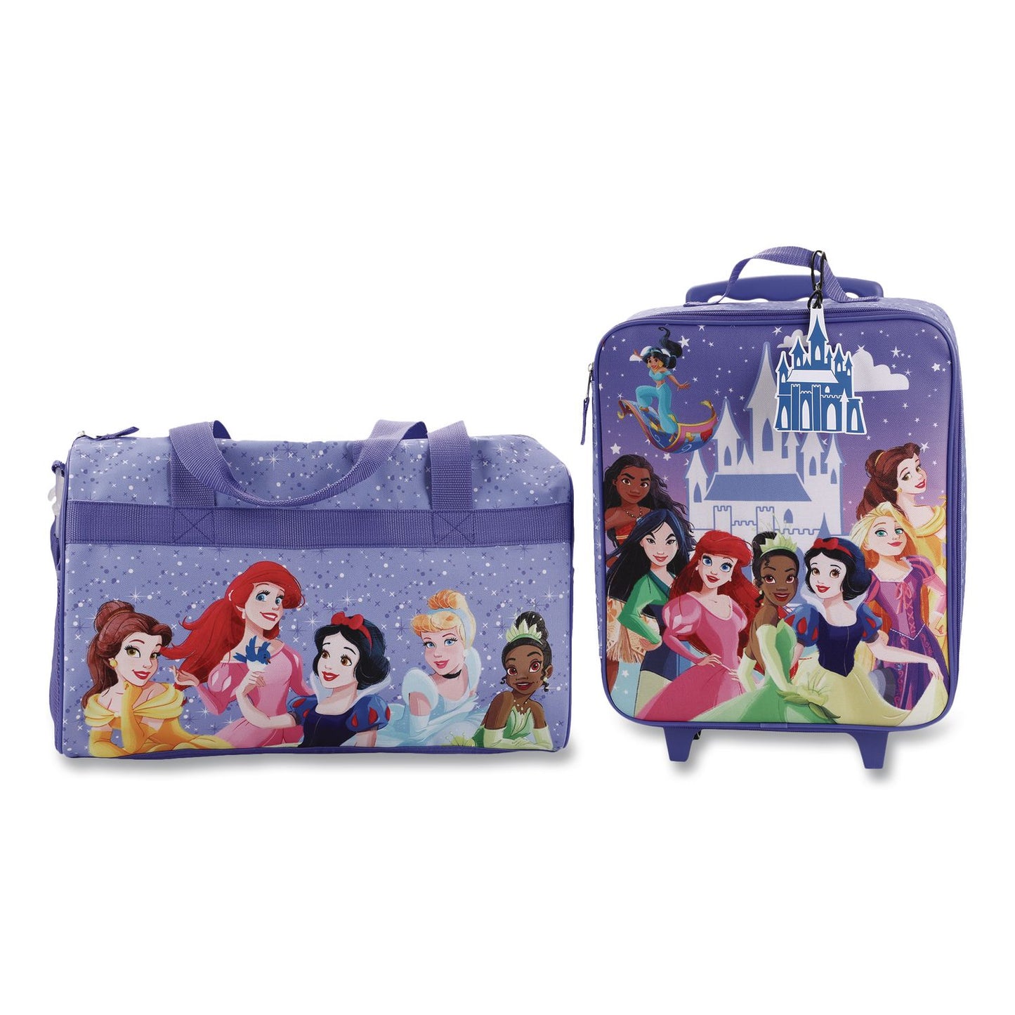 Bioworld® Four-Piece Disney Princess Carry-On Luggage Set, 11.75 x 6 x 14 (BWRDBY6SRWDSYPP)