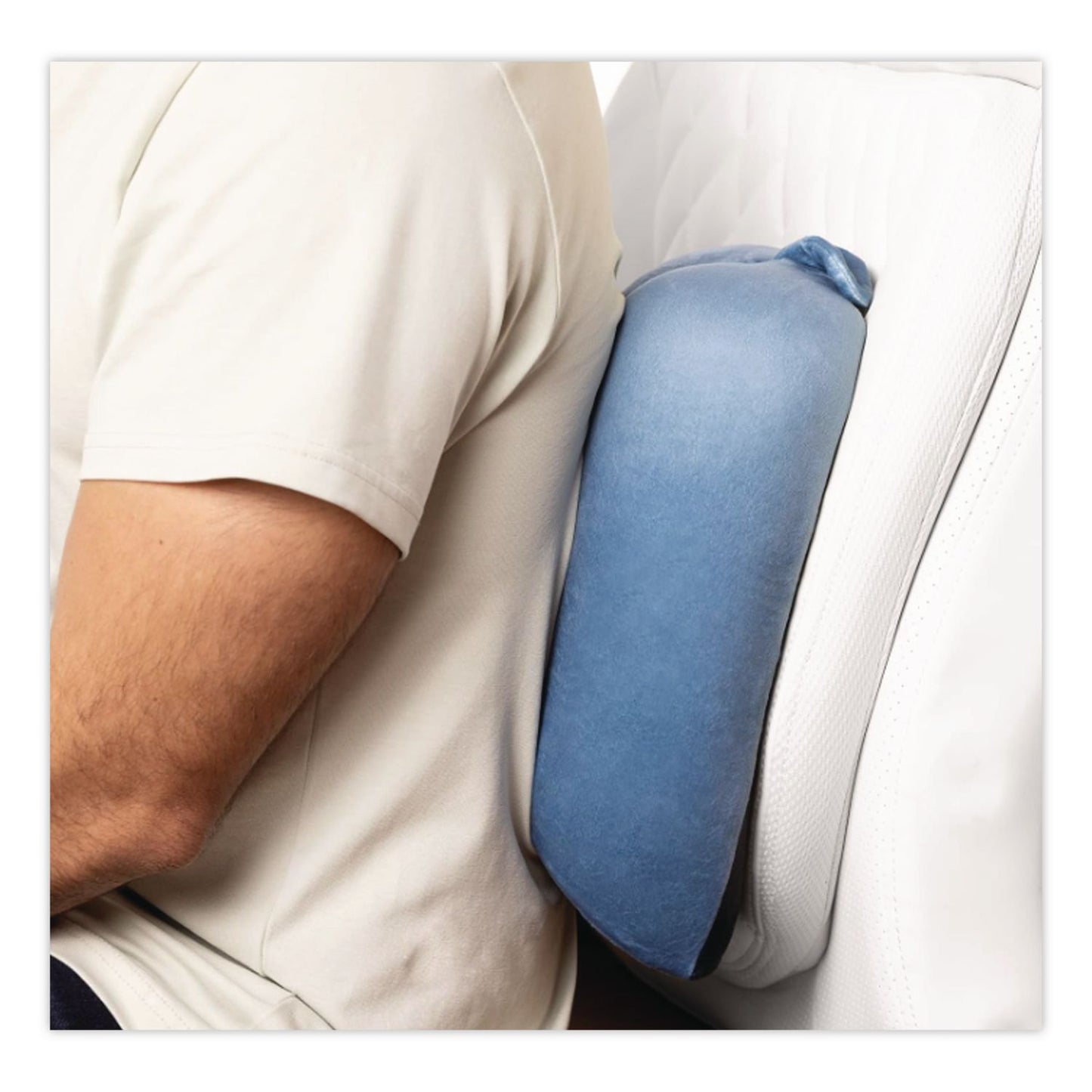 Brookstone® Flex Curve Neck Pillow, One Size Fits Most, Blue (BKTBCPP0002442)