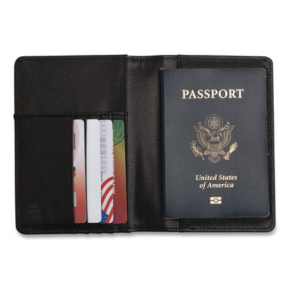 Brookstone® RFID Passport Holder, Polyurethane, Black (BKTBOAW0003010)