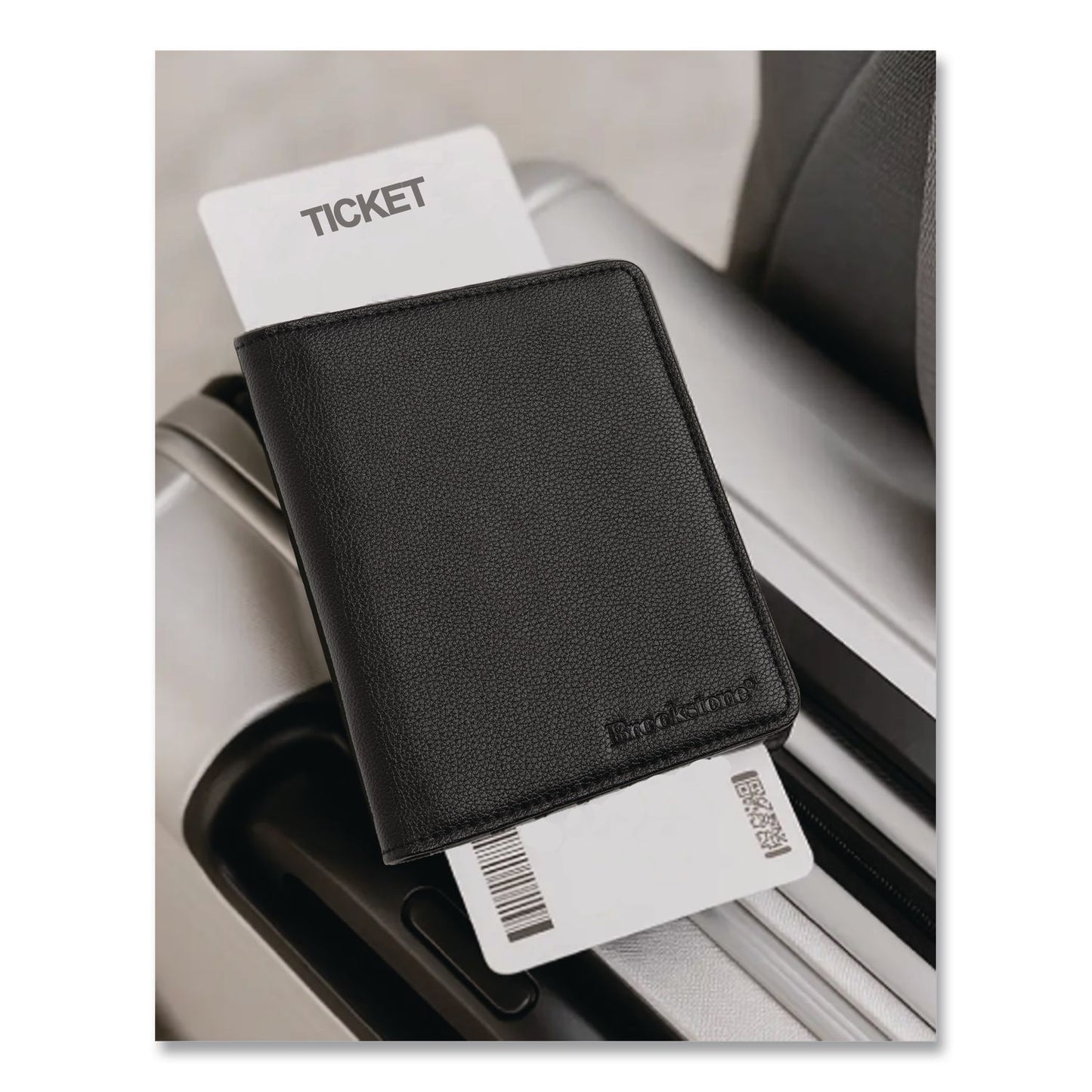 Brookstone® RFID Passport Holder, Polyurethane, Black (BKTBOAW0003010)
