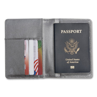 Brookstone® RFID Passport Holder, Polyurethane, Dark Gray (BKTBOAW0003021)