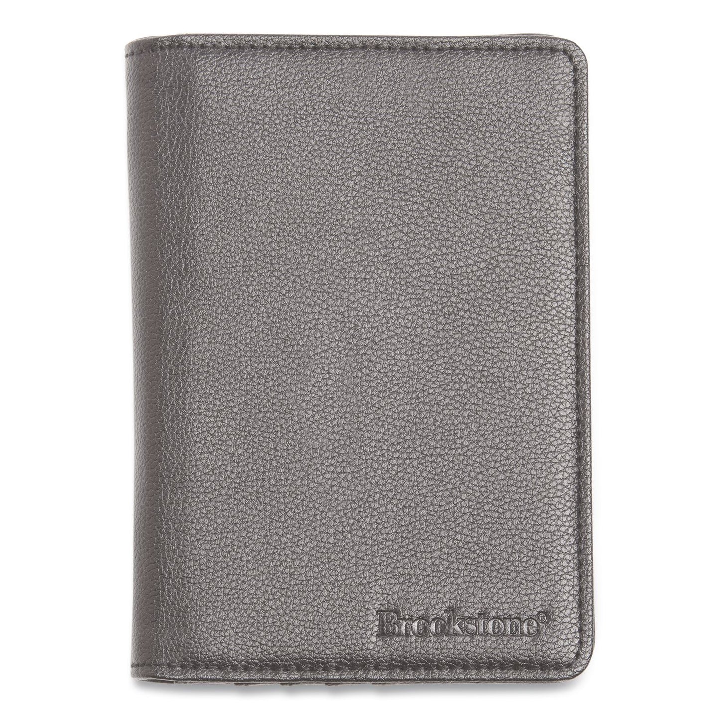 Brookstone® RFID Passport Holder, Polyurethane, Dark Gray (BKTBOAW0003021)