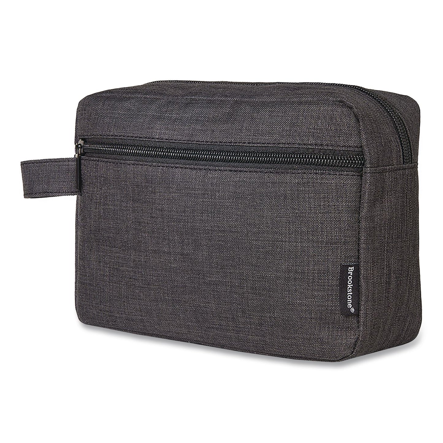 Brookstone® Fabric Travel Pouch, 8.27 x 2.76 x 6.3, Black (BKTBOBD0002)