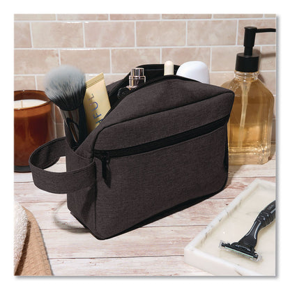 Brookstone® Fabric Travel Pouch, 8.27 x 2.76 x 6.3, Black (BKTBOBD0002)