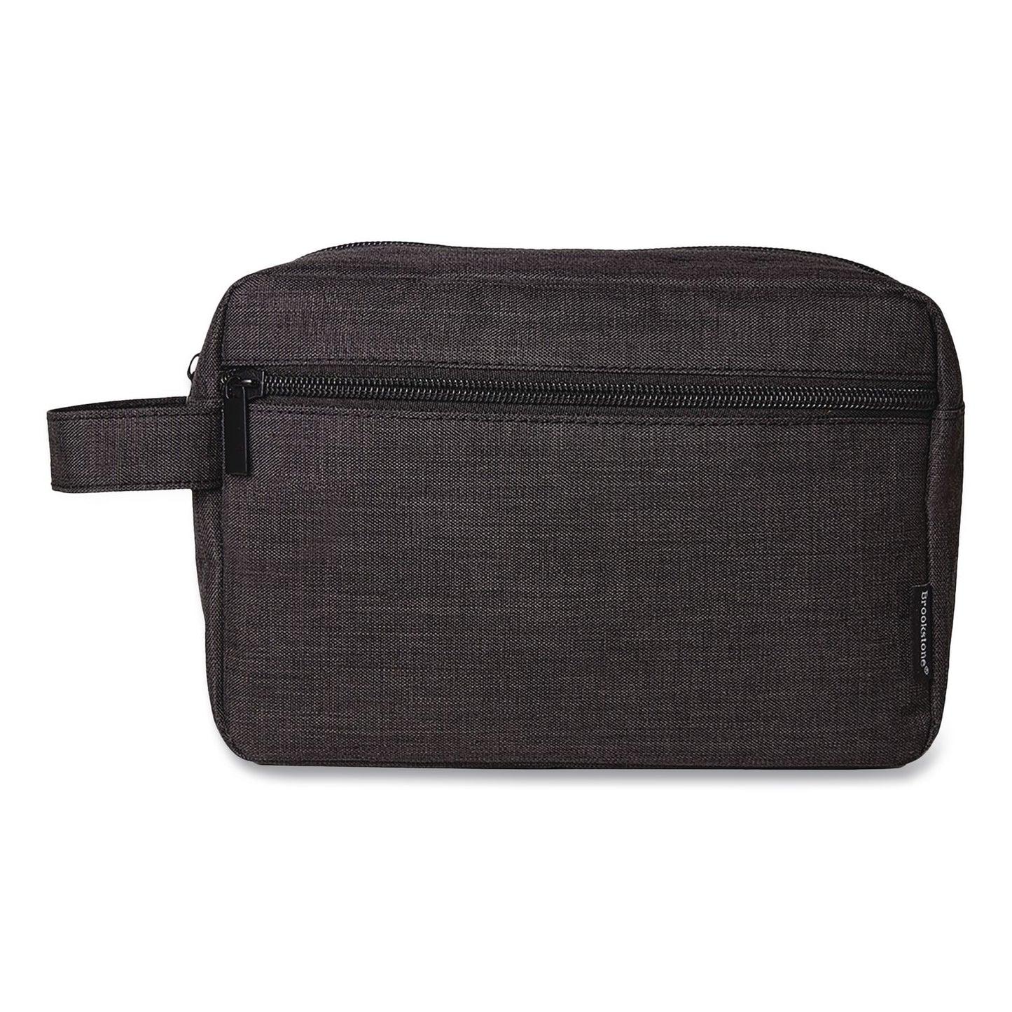 Brookstone® Fabric Travel Pouch, 8.27 x 2.76 x 6.3, Black (BKTBOBD0002)